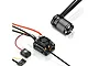 Hobbywing Xerun AXE Plus R3 135A ESC and AXE 540L 2300Kv brushless motor combo set on a white background.