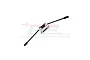 GPM Racing black carbon steel centre driveshaft set for RC cars, including shafts, pins, and spacers on a white background.