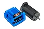 Traxxas Velineon VXL-6s electronic speed controller and brushless motor combo set on a white background.