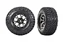 Traxxas 2.2/3.0" BFGoodrichAll-Terrain T/A K02 Tyres on Black Chrome 6 Spoke Rims - Glued Wheels 2Pcs 10187-BLKCR