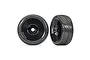 Traxxas 3.0" Response Pro Wheels On Black Dish Rims - Glued Wheels 2Pcs 9074-BLK