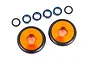 Traxxas Aluminium Wheelie Bar Wheels 2Pcs - Orange 9461A