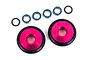 Traxxas Aluminium Wheelie Bar Wheels 2Pcs - Pink 9461P