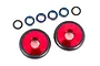 Traxxas Aluminium Wheelie Bar Wheels 2Pcs - Red 9461R