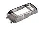 A tinted, semi-transparent plastic window insert for a Traxxas 1/18 scale RC vehicle body, shown against a white background.