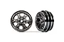 Traxxas 1.0" 6 Spoke Rims 2Pcs - Black Chrome 9770-BLKCR