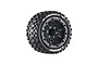 A single Louise ST-Uphill 1/10 scale RC stadium truck wheel with a black multi-spoke rim and aggressive off-road tread pattern.