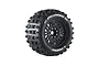 A single Louise 1/8 scale ST-Pioneer stadium truck wheel with a black multi-spoke rim and aggressive off-road tread pattern.