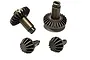 Hobby Plus Metal Pinion and Ring Gear Set 4Pcs 240208