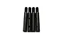 Four black metal portal axle shafts for an RC vehicle arranged side-by-side against a white background.