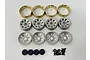Hobby Plus 1.2" Steelie Beadlock Rims 4Pcs - Silver 240292