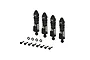 ARRMA Aluminium 58mm Complete Shock Absorber Set 4Pcs - Gunmetal ARA-1560