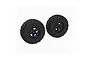 ARRMA 2.2/3.0" dBoots Fortress SC Tyres on Black 5 Spoke Rims 2Pcs - Glued Wheels ARA-1616