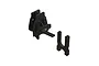 ARRMA Centre Differential Mount and Cover spare part for RC vehicles, shown in black plastic.