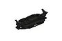 A black molded plastic RC car chassis tub for an ARRMA 1/18 scale vehicle, shown from a high-angle isometric view.