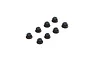 ARRMA M3 Flanged Lock Nuts 4Pcs - Black ARA708009