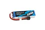 Gens Ace 11.1V 2200mAh 25C LiPo battery with a blue soft case, featuring a T-style connector and a white balance plug.