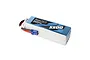 Gens Ace 22.2V 5500mAh 6S LiPo battery in a soft case with blue and black branding and two bullet connectors.