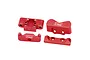 GPM Aluminium Front Bulkhead and Rear Suspension Pin Mounts 2Pcs - Red LMB0089-R