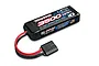 Traxxas 7.4V 3500mAh 25C 2-cell LiPo battery with iD connector against a white background.