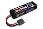 Traxxas 7.4V 3000mAh 2-cell LiPo battery with iD connector and soft case packaging.
