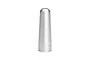 A silver-coloured, cylindrical Traxxas body reamer cap with a rounded top and grooved base, isolated against a white background.