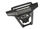 A black Traxxas front bumper for an RC vehicle featuring an integrated LED light bar across the center.