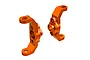 Traxxas Aluminium Hub Carriers (C-Hubs) 2Pcs - Orange 9733-ORNG
