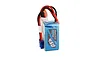 Gens Ace 14.8V 450mAh 45C LiPo battery with a blue soft case, red and black wires, and a blue connector.