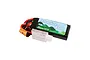 Gens Ace Adventure 7.4V 400mAh 35C LiPo battery with a soft black casing and a white JST connector.