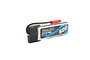 Gens Ace 3.7V 600mAh 45C LiPo battery with a soft case, black wires, and a red JST connector against a white background.