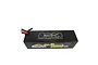 Gens Ace G-Tech Bashing 14.8V 11000mAh 100C LiPo battery in a black hard case with red and black wires, isolated on a white background.
