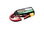 Gens Ace G-Tech 11.1V 2200mAh 35C soft case LiPo battery with XT60 connector and balance lead on a white background.