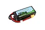Gens Ace G-Tech Adventure 11.4V 4300mAh 60C HV LiPo battery with a soft black case, featuring red and black wires and an XT60 connector.