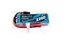 Gens Ace G-Tech 14.8V 2200mAh 45C LiPo battery with a blue soft case, red and black wires, and a Deans-style connector.