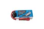 Gens Ace G-Tech 11.1V 1300mAh 45C LiPo battery with a blue soft case, red and black wires, and a Deans-style connector.