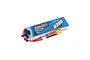 Gens Ace G-Tech 11.1V 2200mAh 25C LiPo battery with blue soft case and XT60 connector on a white background.