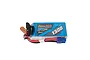 Gens Ace G-Tech 11.1V 1300mAh 45C LiPo battery with blue soft casing, black and red wires, and a blue EC3 connector against a white background.