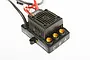 Axial AE-4 Vanguard XL brushless electronic speed controller with black heatsink and gold-plated motor bullet connectors.