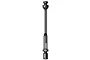 A black steel MIP X-Duty CVD driveshaft shown in a technical studio render.
