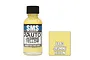 A 30ml bottle of Scale Modellers Supply Jasmine Yellow acrylic lacquer paint next to a color swatch labeled PA43 Jasmine Yellow.
