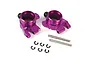 Yeah Racing Aluminium 3 Degree Rear Hubs 2Pcs - Purple E10-007D3PP