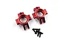 Yeah Racing Aluminium Rear Hubs 2Pcs - Red KYFZ-013RD