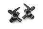 Yeah Racing Aluminium Steering Hubs 2Pcs - Black MRMX-001