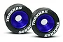 Traxxas Blue Aluminium Wheelie Bar Wheel Set 5186A