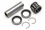 HPI Racing petrol engine gudgeon pin set including a wrist pin, needle bearing, two seals, and two circlips on a white background.