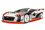 HPI Racing 1/10 scale Audi E-tron Vision GT RC touring car in white, grey, and red livery with number 4 on the side.