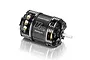 Hobbywing Xerun V10 G3 sensored brushless motor in black with silver accents, showing terminal tabs and output shaft.