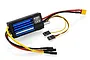 UDI RC 7.4V brushless electronic speed controller with blue heatsink and various wiring connectors.