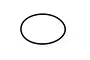 A single black rubber O-ring gasket for UDI RC boats, isolated on a white background.